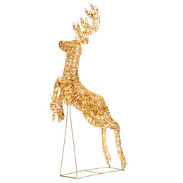 Renifer świąteczny 120 LED dekoracja świetlna 145 cm do ogrodu, ciepły biały