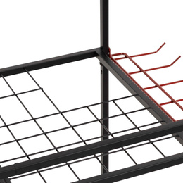 Wózek na narzędzia ogrodowe 96 cm mobilny organizer, 3-poziomy, stojak na sprzęt ogrodniczy