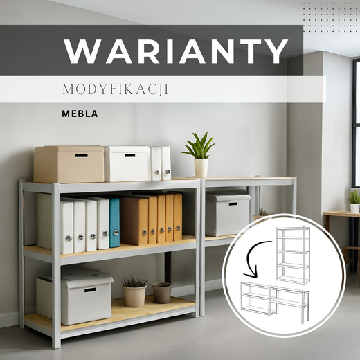 Regał metalowy z 5 półkami 180x90x40cm 875kg do garażu, piwnicy