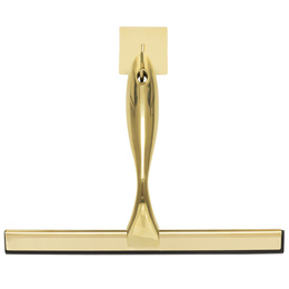 Ściągaczka do szyb, kabiny prysznicowej, łazienkowa ze stali nierdzewnej z uchwytem, złota