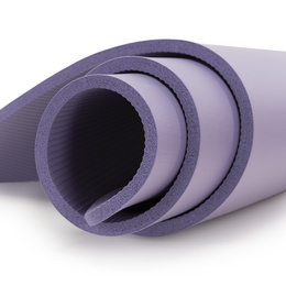 Mata do jogi, ćwiczeń fitness 183x61 cm antypoślizgowa, materac do stretchingu fioletowy