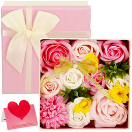 w.o.d.　F.L.O.W.E.R.S. Flower Box Świece Sojowe Wieczny Bukiet Kwiat Prezent