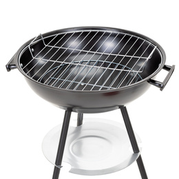 Grill węglowy, zamykany pokrywą okrągły, ruszt 41 cm przenośny, czarno-czerwony