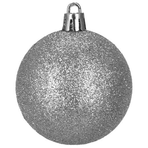 Bombki choinkowe 40 szt. ozdoby kule, lizaki, szyszki, laski cukrowe nietłukące srebrne