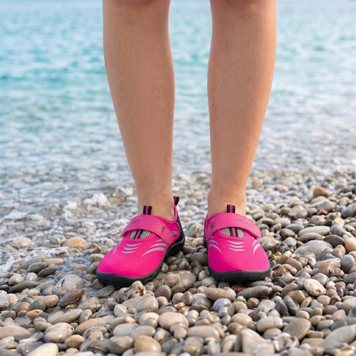 Buty do wody, szybkoschnące na plażę kajak jeżowce, kamienie rozm. 40 damskie różowe