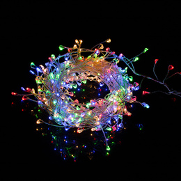 Lampki choinkowe 50 LED druciki mikro na baterie