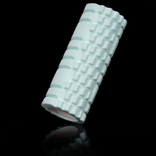 Wałek do masażu, średnio twardy, roller z wypustkami, miętowy