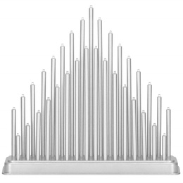 Świecznik adwentowy 33 świece srebrny