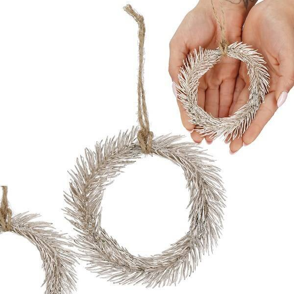 Zawieszka na choinkę mini wianek ozdoba świąteczna 10 cm