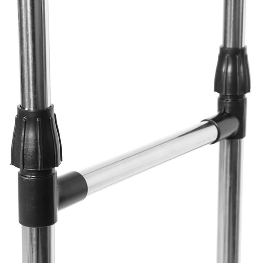 Wieszak na ubrania 85-160 cm na kółkach, mobilny stojak teleskopowy aluminiowy