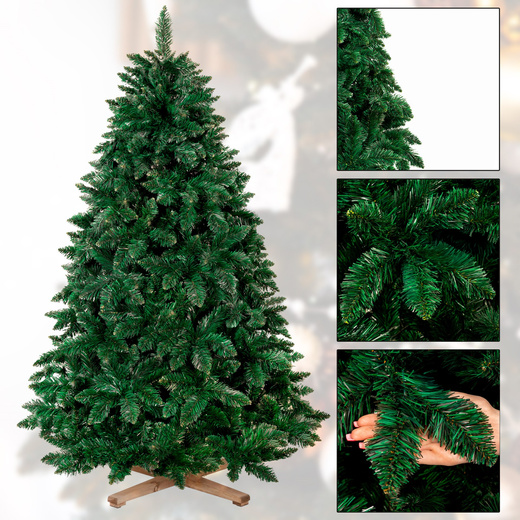 Choinka sztuczna 180 cm sosna leśna jak żywa Royal Trees premium z drewnianym stojakiem
