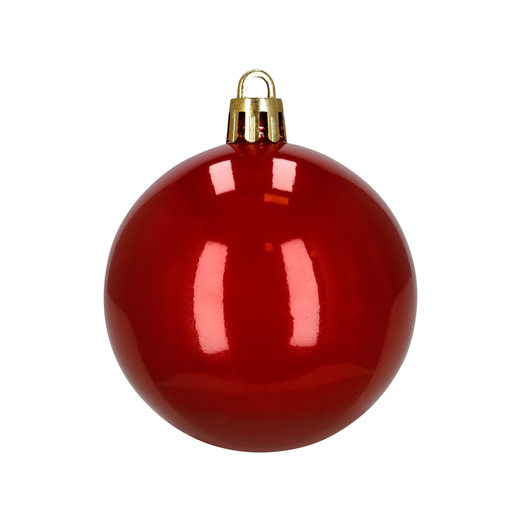 Bombki choinkowe 40 szt. zestaw dekoracji świątecznych, nietłukące, czerwone