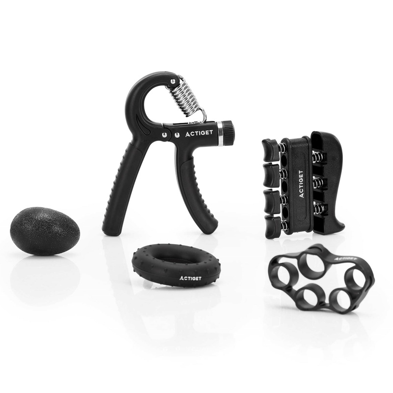 Zestaw do ćwiczeń dłoni i palców z akcesoriami, ściskacz do rąk 10-40 kg