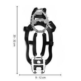 Raczki na buty turystyczne, nakładki rozmiar 40-45 czarne
