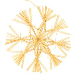 Ozdoby choinkowe, bombki słomiane 48 szt. naturalne dekoracje świąteczne, brązowe