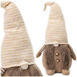 Skrzat 50 cm figurka dekoracyjna do świątecznego wystroju wnętrz, gnom, krasnal stojący