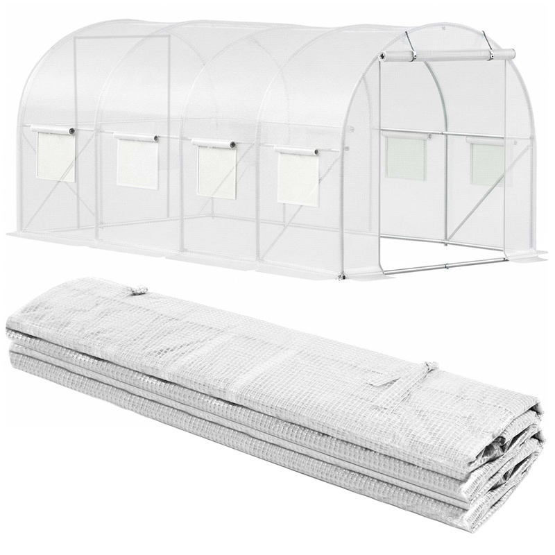 Folia na tunel ogrodowy 4x2,5x2 m zapasowe poszycie na szklarnię foliak UV-4 140g/m