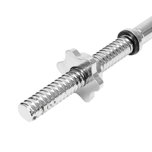 Gryf mocno łamany 120 cm sztanga ze stali chromowanej 2 zaciski 25 mm