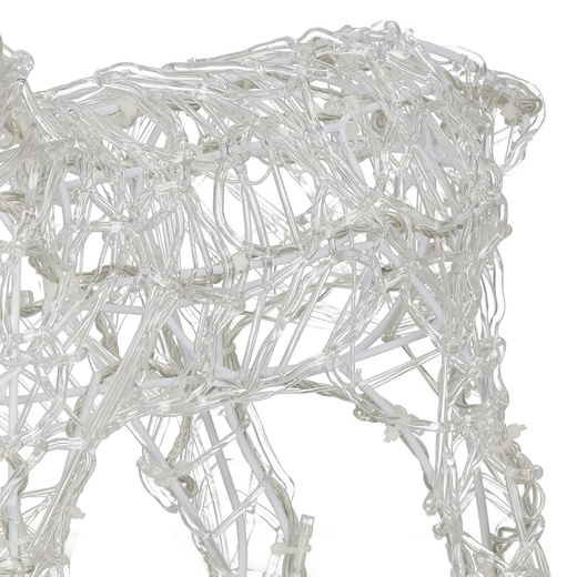 Renifer świąteczny 100 LED świetlna dekoracja biały ciepły