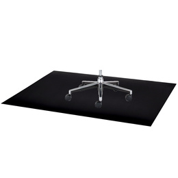Mata pod krzesło, fotel biurowy 90x45x0,1cm podkładka na biurko czarna