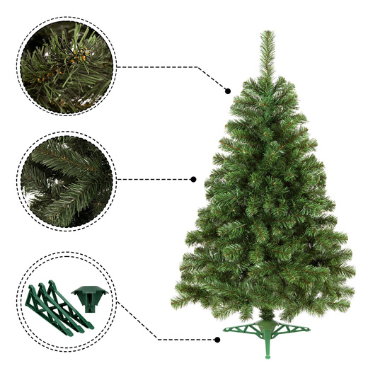 Choinka sztuczna premium 120 cm jodła zielona