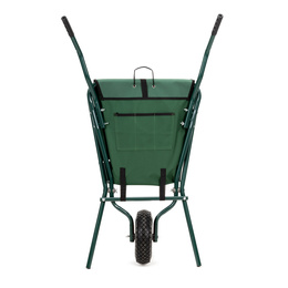 Taczka ogrodowa 50 L składana 116 x 64 x 65 cm jednokołowa, stalowy wózek transportowy