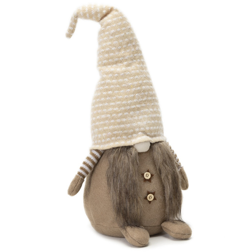 Skrzat 50 cm figurka dekoracyjna do świątecznego wystroju wnętrz, gnom, krasnal stojący