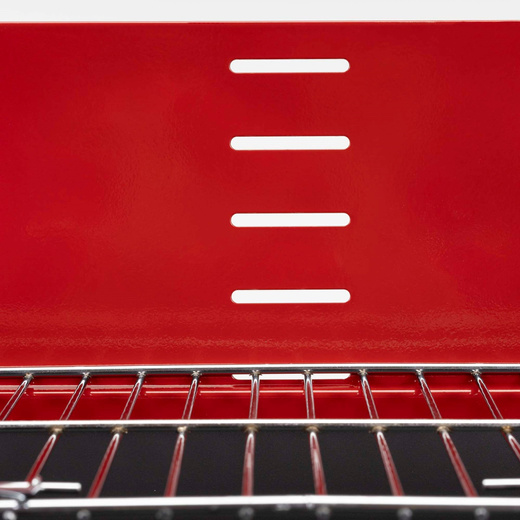 Grill węglowy, ogrodowy z regulowaną wysokością rusztu, przenośny