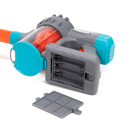 Odkurzacz dziecięcy, pionowy, ręczny na baterie, zabawka dla dzieci interaktywna z dźwiękiem