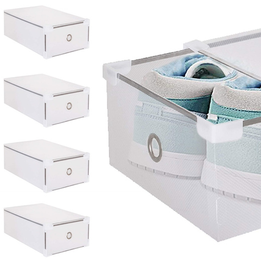 Organizer na buty 34x22x13,5 cm zestaw 5 szt. pudełka z otwieraną klapą