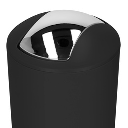 Zestaw łazienkowy 6w1 akcesoria do wc łazienki loft szczotka kubki kosz dozownik czarny