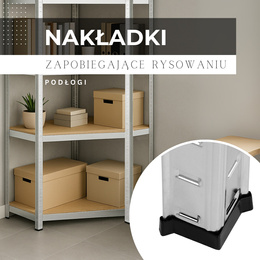 Regały metalowe 2 szt. z 5 półkami 180x90x40cm 875kg do garażu, piwnicy