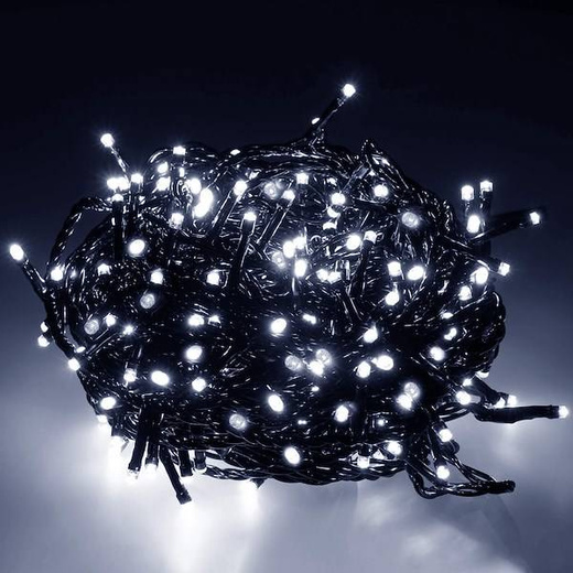 Lampki choinkowe 300 led bialy zimny 15m oświetlenie świąteczne IP44