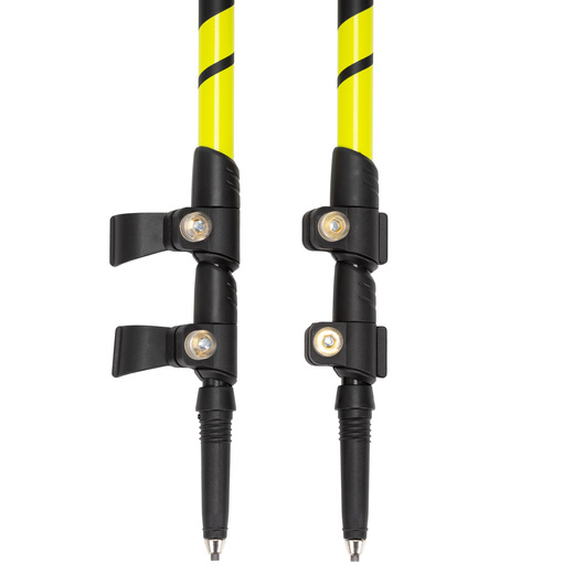 Kije trekkingowe z regulacją długości, składane kijki do chodzenia, nordic walking z trzema nakładkami