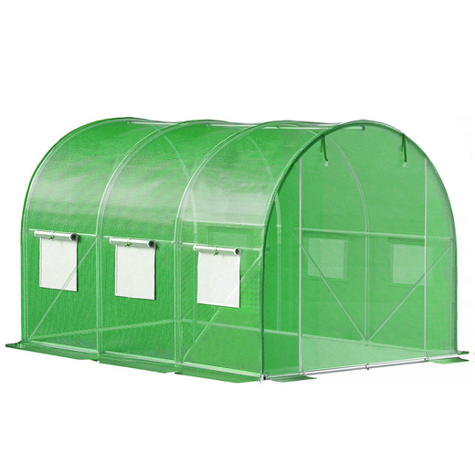 Szklarnia ogrodowa foliowa UV-4 140g/m2 tunel foliak 3x2x2 m zielony