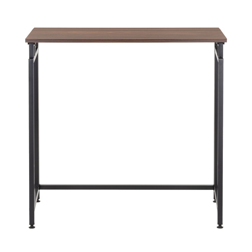 Biurko komputerowe, składane 80 cm stolik do pracy przy komputerze, drewniany, ciemno brązowy