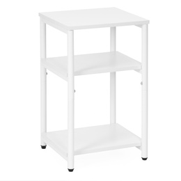 Szafka nocna, stolik z półkami do sypialni 35x31x59 cm nakastnik, biały
