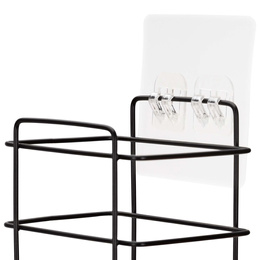 Półki łazienkowe, zestaw 5 szt. półka pod prysznic, wisząca, czarne