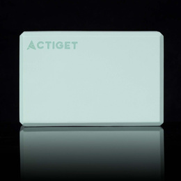 Kostka do jogi piankowa EVA 23x15x7,5 cm klocek blok do ćwiczeń pilates stretching miętowy