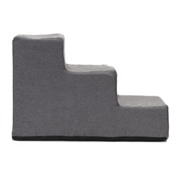 Schodki dla psa 30 cm podest, rampa 3 stopniowa, ciemnoszara