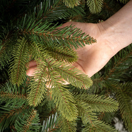 Choinka sztuczna 220 cm Premium Royal Trees świerk syberyjski z drewnianym stojakiem