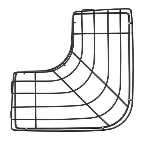 Półka łazienkowa, pod prysznic, wisząca zestaw 2 szt. narożna czarna