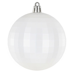 Bombki choinkowe 30 szt. biały 8cm zestaw choinkowy