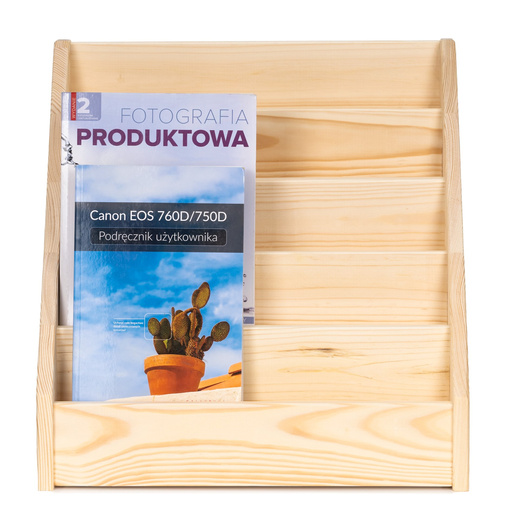 Regał na książki 5-poziomowy drewniany organizer z półkami nadstawka na biurko