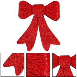 Kokardki na choinkę 2 szt. zawieszki świateczne czerwone