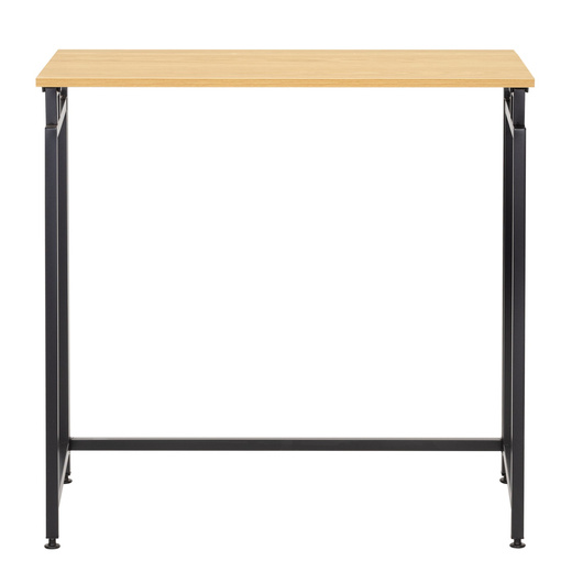 Biurko komputerowe, składane 80 cm stolik do pracy przy komputerze, drewniany, jasno brązowy