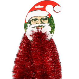 Łańcuch choinkowy 6m czerwony, girlanda na choinkę, średnica 7cm