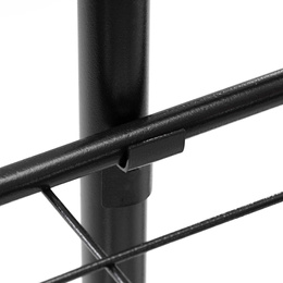 Kwietnik metalowy 6 półek stojak na rośliny 106 cm pionowy, czarny