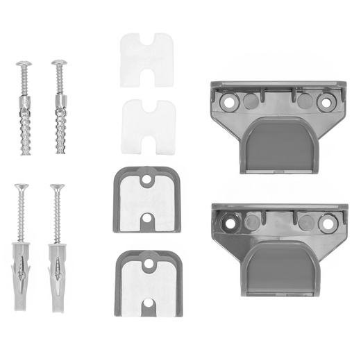 Bramka zabezpieczająca na schody 80 cm zwijana roleta do drzwi barierka ochronna szara
