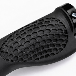 Gripy rowerowe ergonomiczne 22 mm, chwyty do kierownicy skręcane, antypoślizgowe, czarne 2 szt.